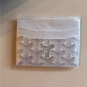 Goyard White Card Holder